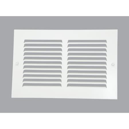 Home Impressions 6 In. x 10 In. Stamped Steel Return Air Grille 1RA1006WH